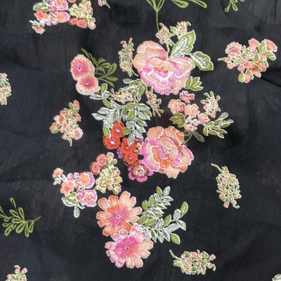 re:named  floral Black Top - Picture 3 of 10